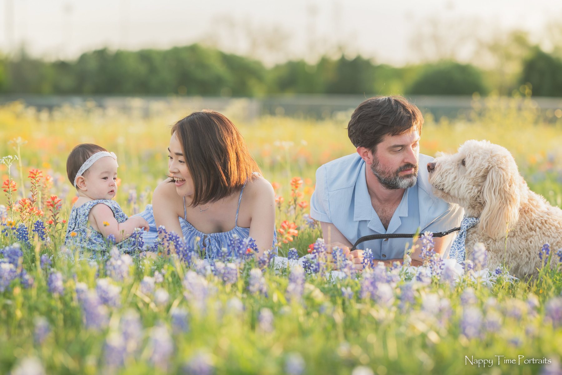 Family bluebonnet session by Nappy Time Portraits